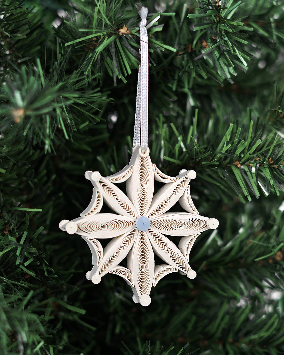 Ornaments, Quilled Snowflake Ornaments Box Set - Quilling Card