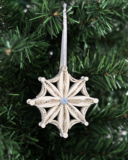 Ornaments, Quilled Snowflake Ornaments Box Set - Quilling Card