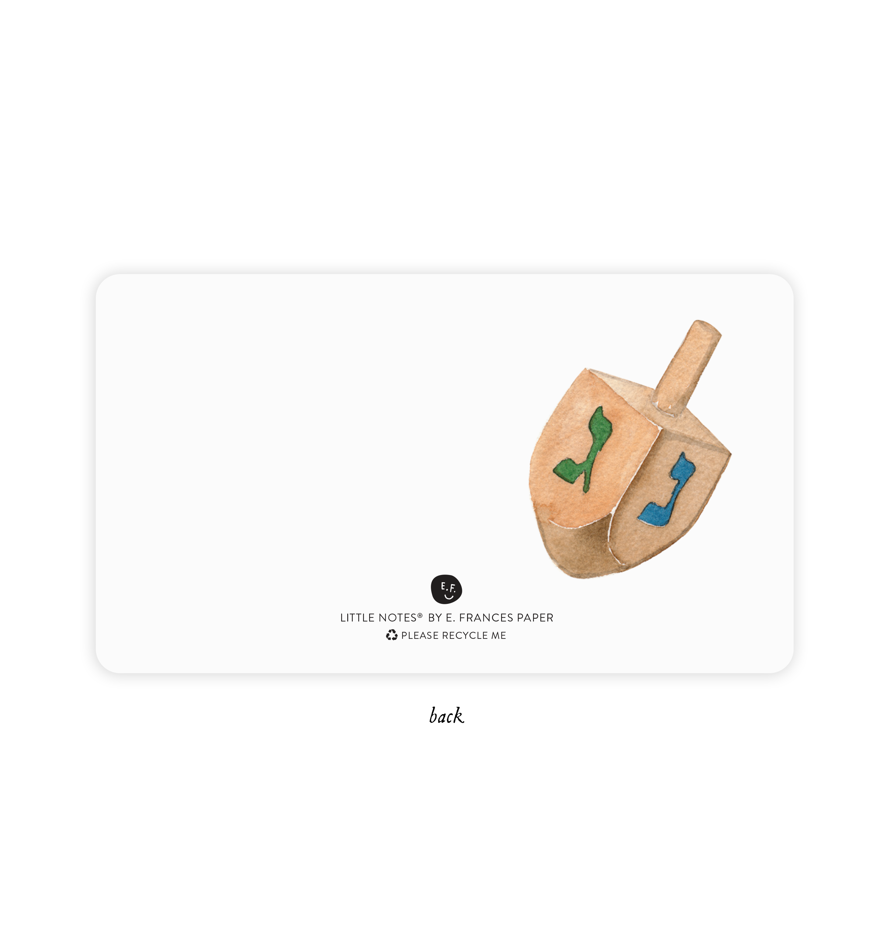 Place Cards, Menorah - E. Frances Paper (85 cards, 3.5in x 2.5in)