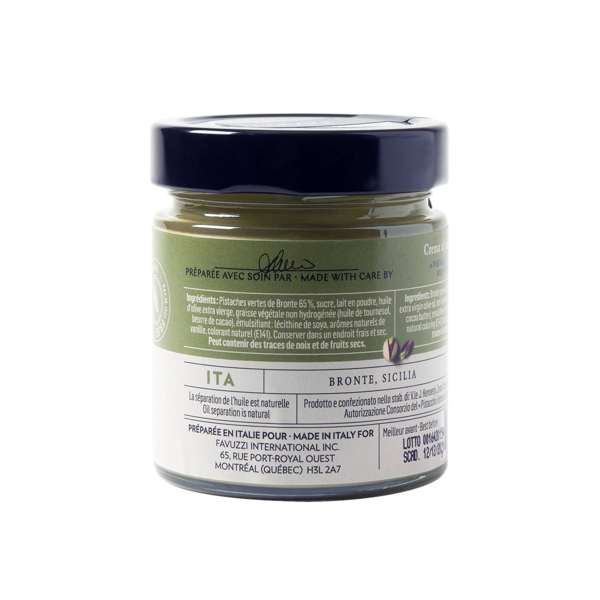 Pistachio Cream - Favuzzi (6.4oz / 180g)
