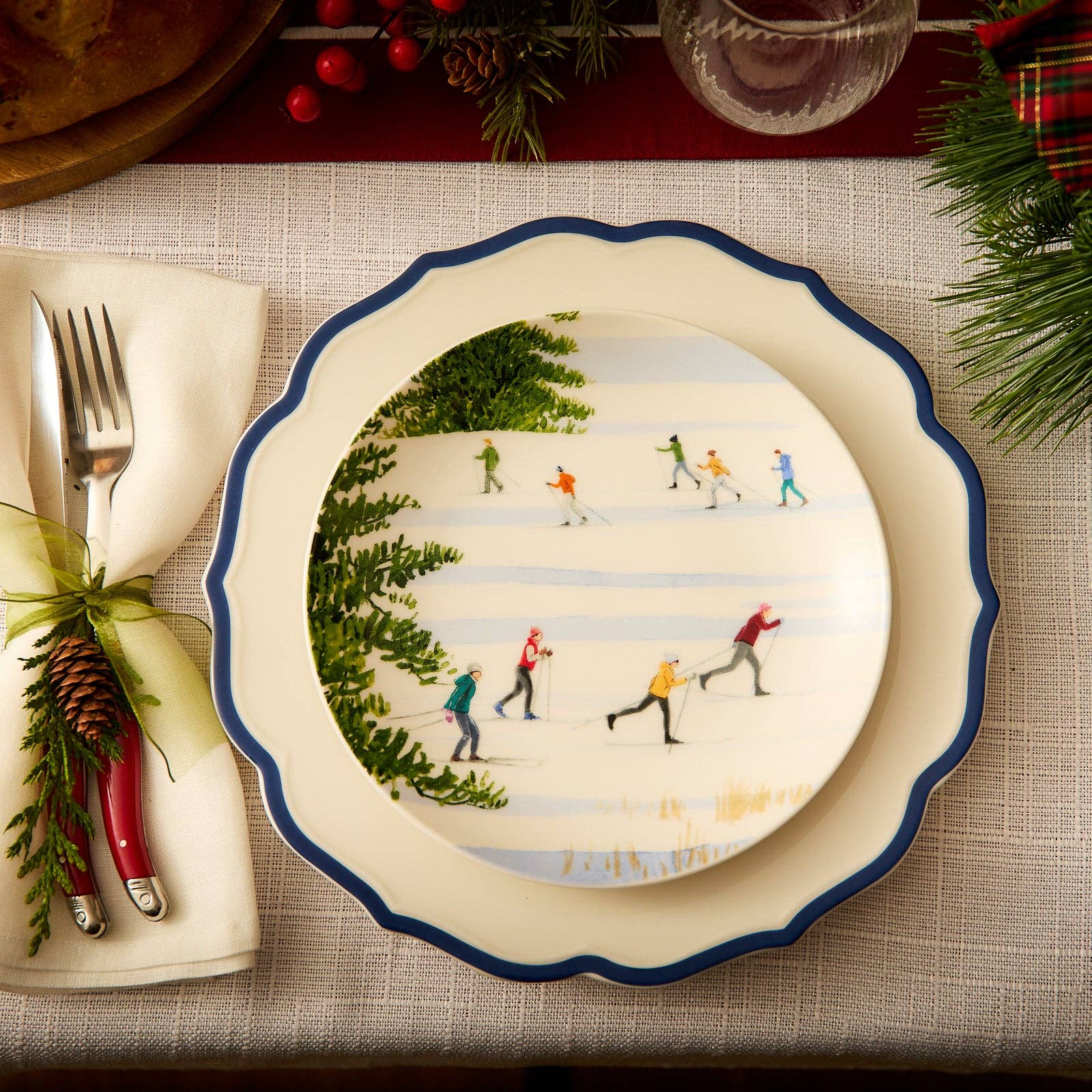 Winter Wonderland Plates, Felix Doolittle (Set of 4) - Caskata (8.5in)