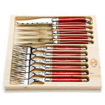 Cutlery Set, Fruity Red (12-piece) - Jean Dubost Laguiole