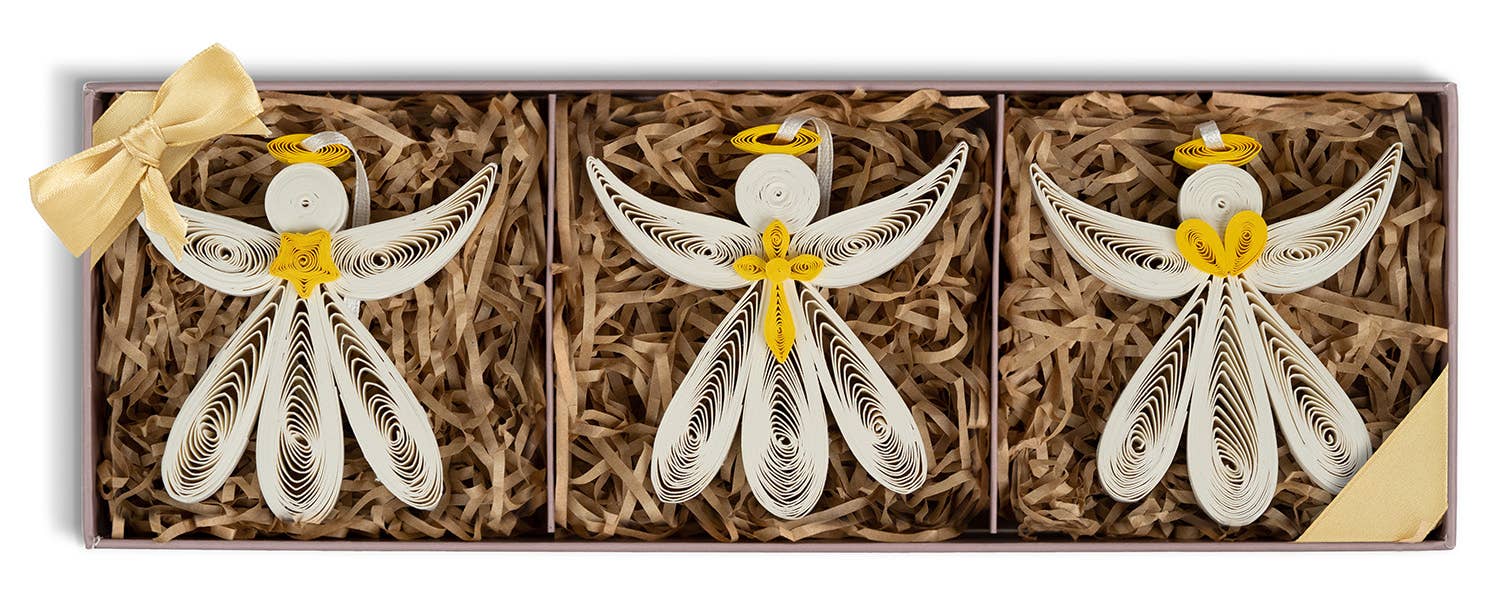 Ornament, Quilled Angel Box Set - Quilling Card