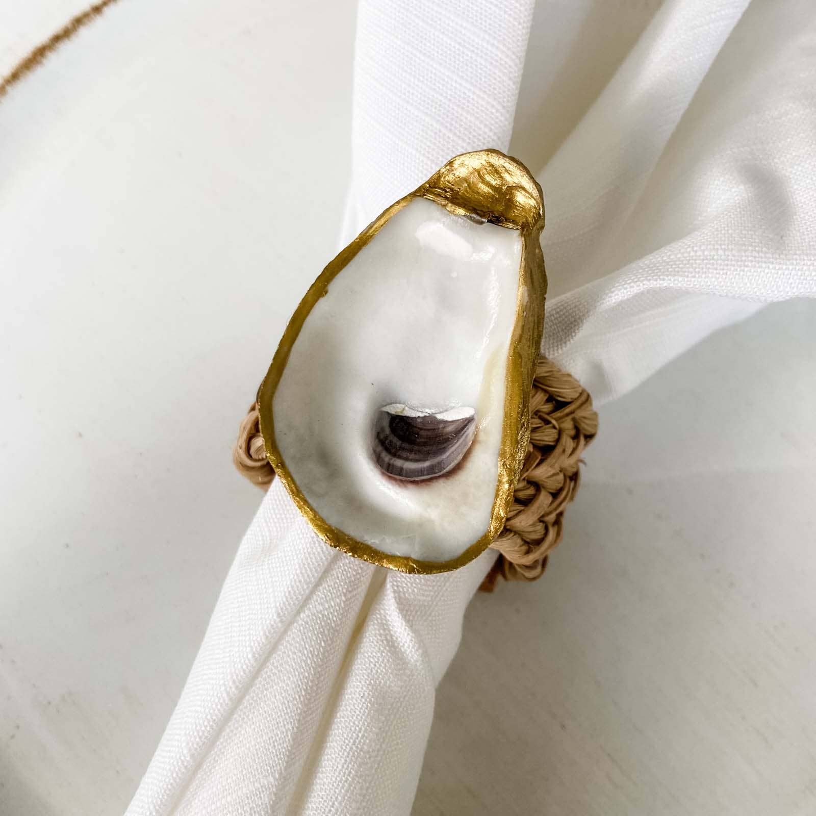 Oyster Shell Napkin Rings
