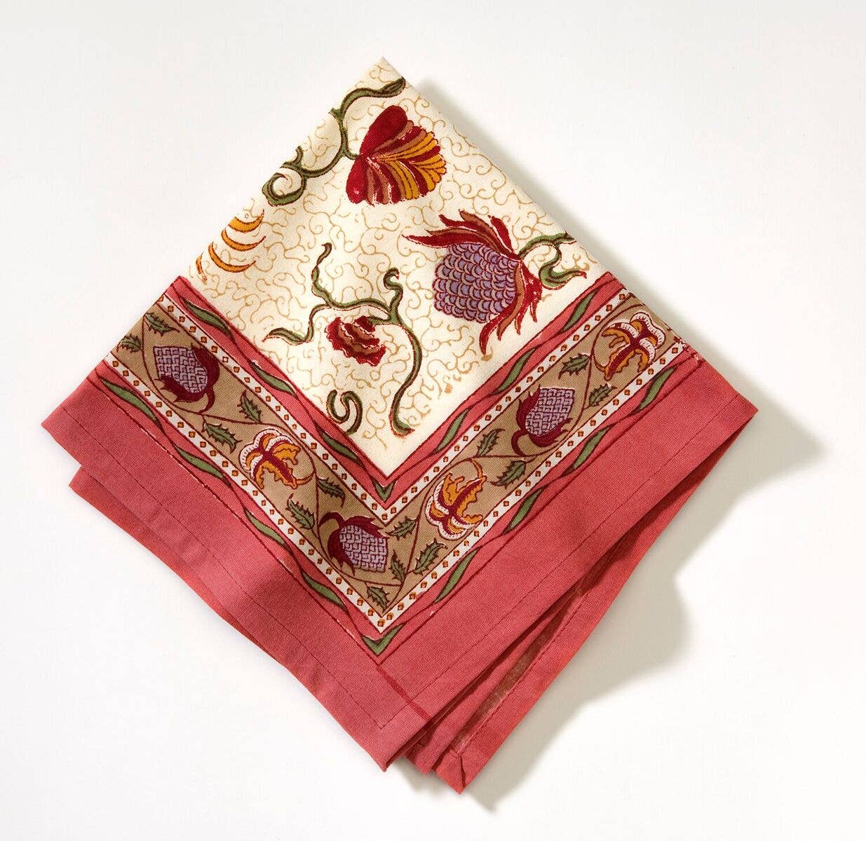 Dinner Napkins Fleurs des Indes (Set of 6) - Couleur Nature Paris (19in sq)