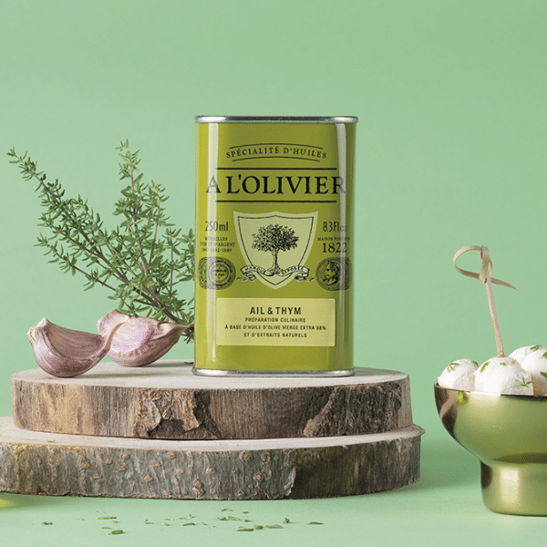Garlic & Thyme Olive Oil - A L'Olivier (8.5oz / 250ml)