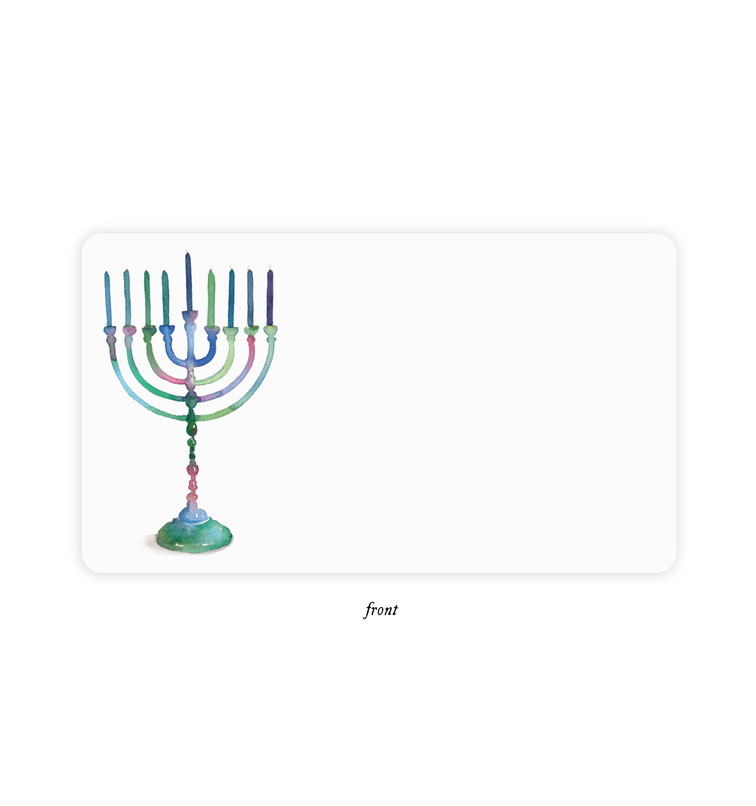 Place Cards, Menorah - E. Frances Paper (85 cards, 3.5in x 2.5in)