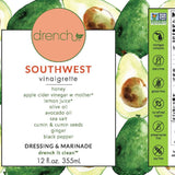 Southwest Salad Dressing Vinaigrette & Marinade - Drench (12oz / 355ml)
