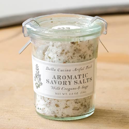 Wild Oregano & Sage Savory Salt - Bella Cucina (2.6oz / 73g)