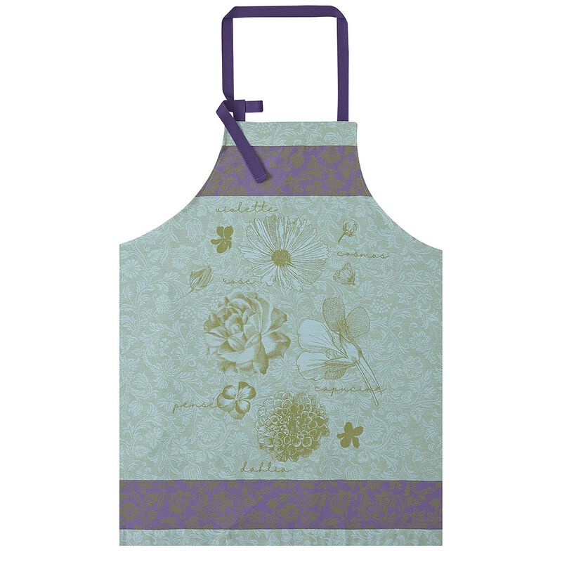 Apron Fleurs À Croquer, Chlorophyll - Le Jacquard Français (35in x 38in)