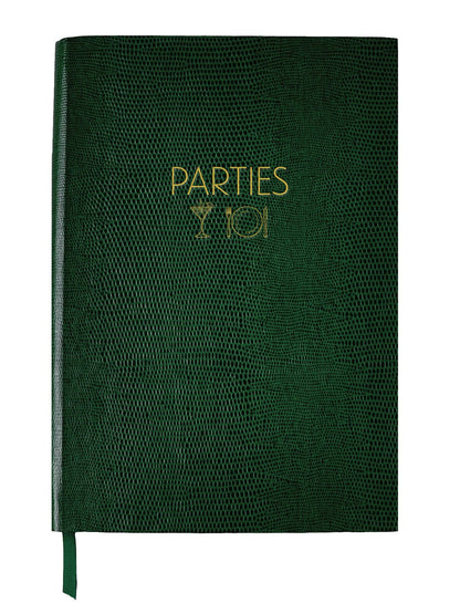 Dinner Parties Book, Dark Green - Sloane Stationary (A5 14.5cm x 21.5cm)