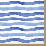 Cocktail Napkins, Rosanne Beck Wavy Stripe (20-count)