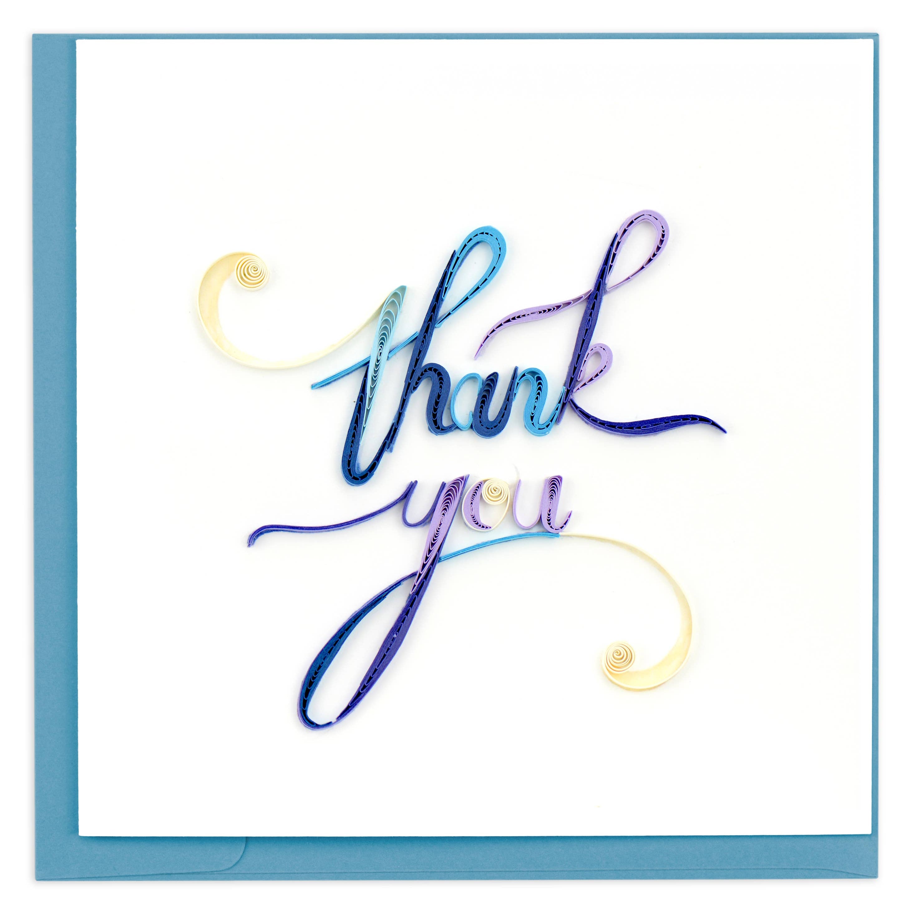 Card, Thank You - Quilling Card (6in sq, with envelope)