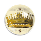 Vintage Crown Crystal Dome Paperweight (3.75in dia)