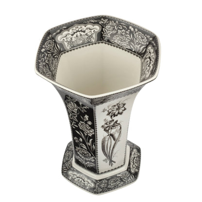 Heritage Floral Hexagonal Vase - Spode (10.5in)