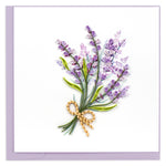 Card, Lavender Bunch - Quilling Card (6in sq, with envelope)