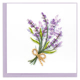 Card, Lavender Bunch - Quilling Card (6in sq, with envelope)