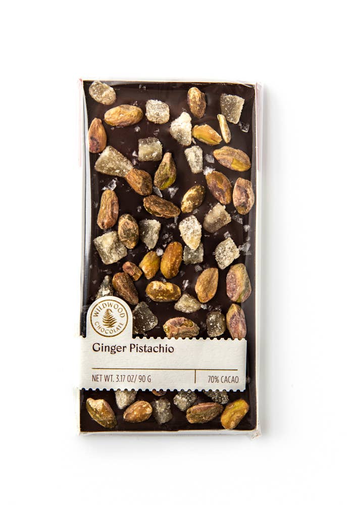 Ginger Pistachio - Wildwood Chocolate (85g)