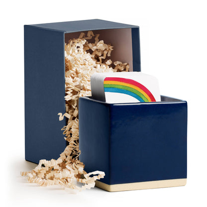 Ceramic Holder Gift Box, Blue