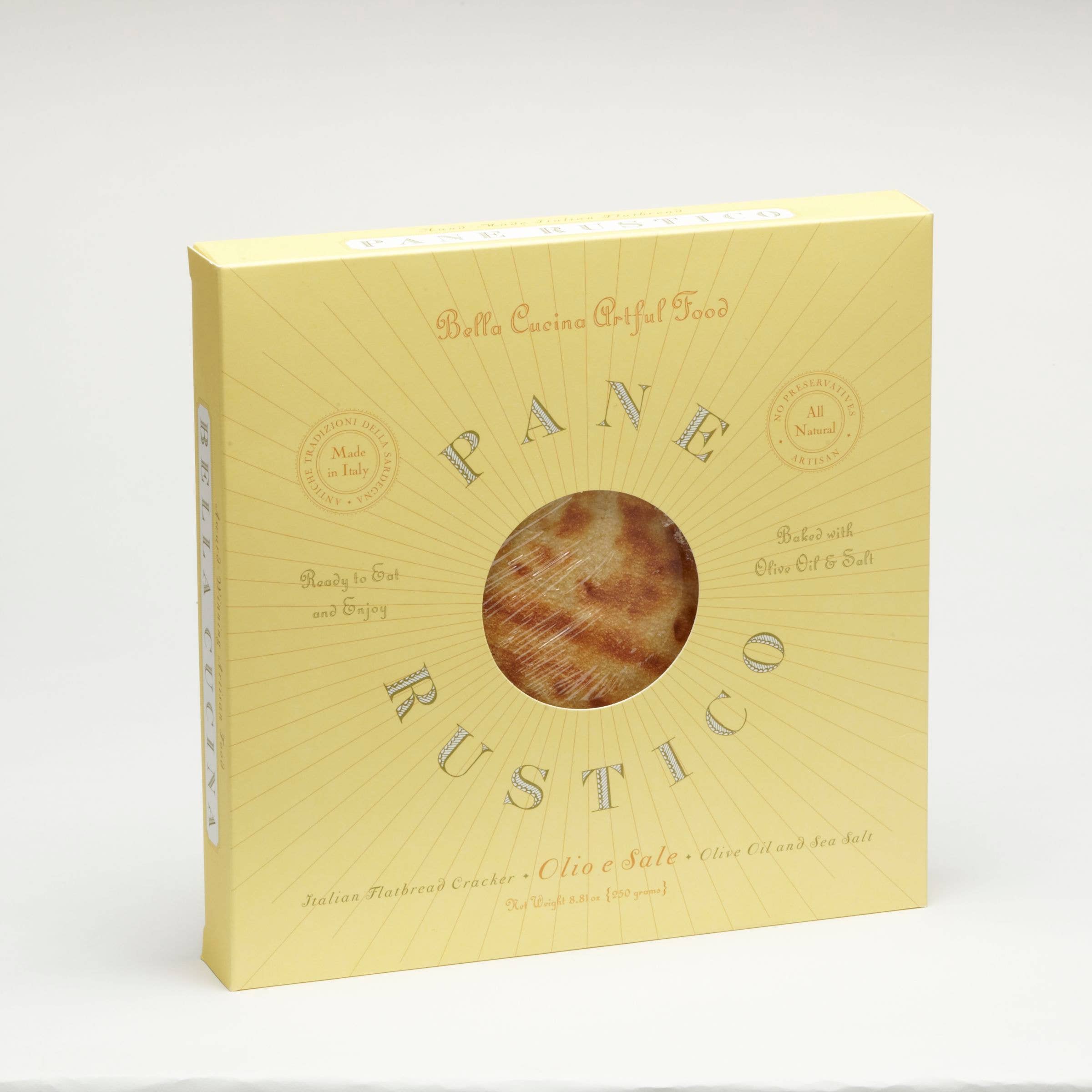 Pane Rustico Flatbread - Bella Cucina (8in round, 16 pieces)