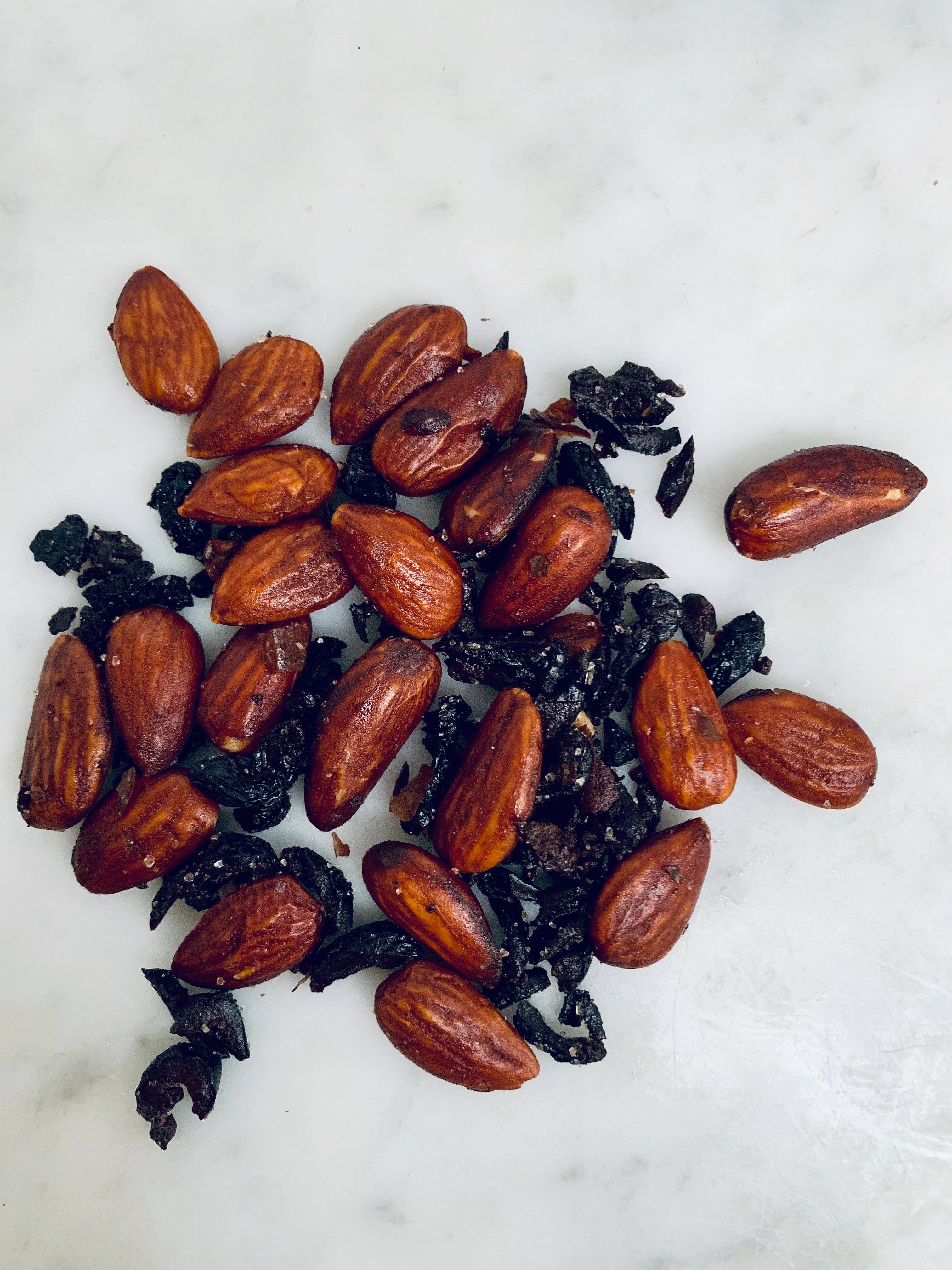 Valencia Almonds, Dried Black Olive, Sea Salt - Salted Co. (4.8oz / 135g)