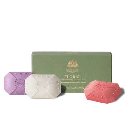 Floral Three-Soap Gift Set - Caswell-Massey (10.5oz / 300g each)