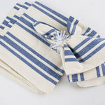 Dinner Napkin, French Blue Stripe Cotton (20in, Set of 4)