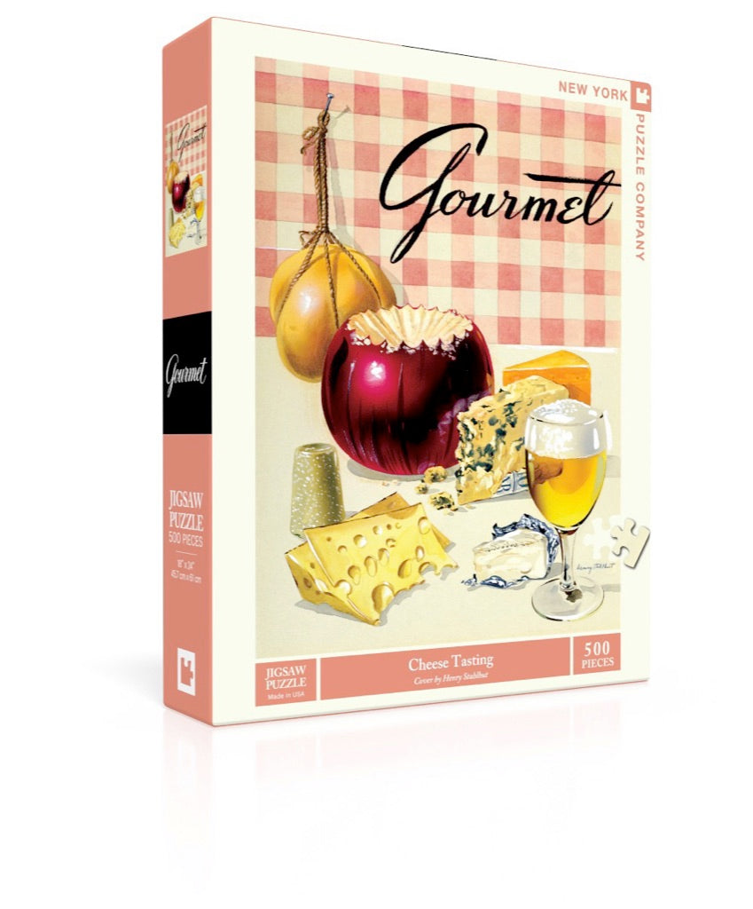 Jigsaw Puzzle, Cheese Tasting (Gourmet) - New York Puzzle Company (500 pieces)
