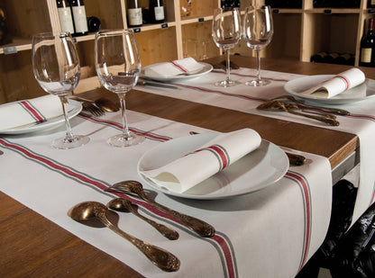 Dinner Napkin, Torchon Bordeaux - Françoise Paviot