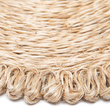 Placemats Loopy Abaca, Natural (15in round, set of 4)