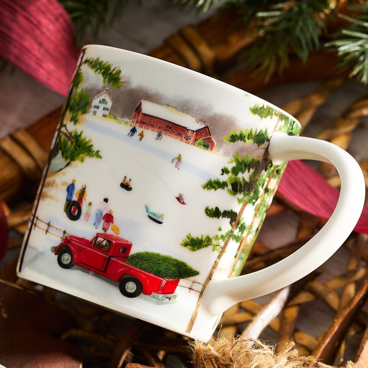 Winter Wonderland Mugs, Felix Doolittle (Set of 4) - Caskata (14oz)