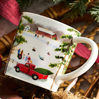 Winter Wonderland Mugs, Felix Doolittle (Set of 4) - Caskata (14oz)