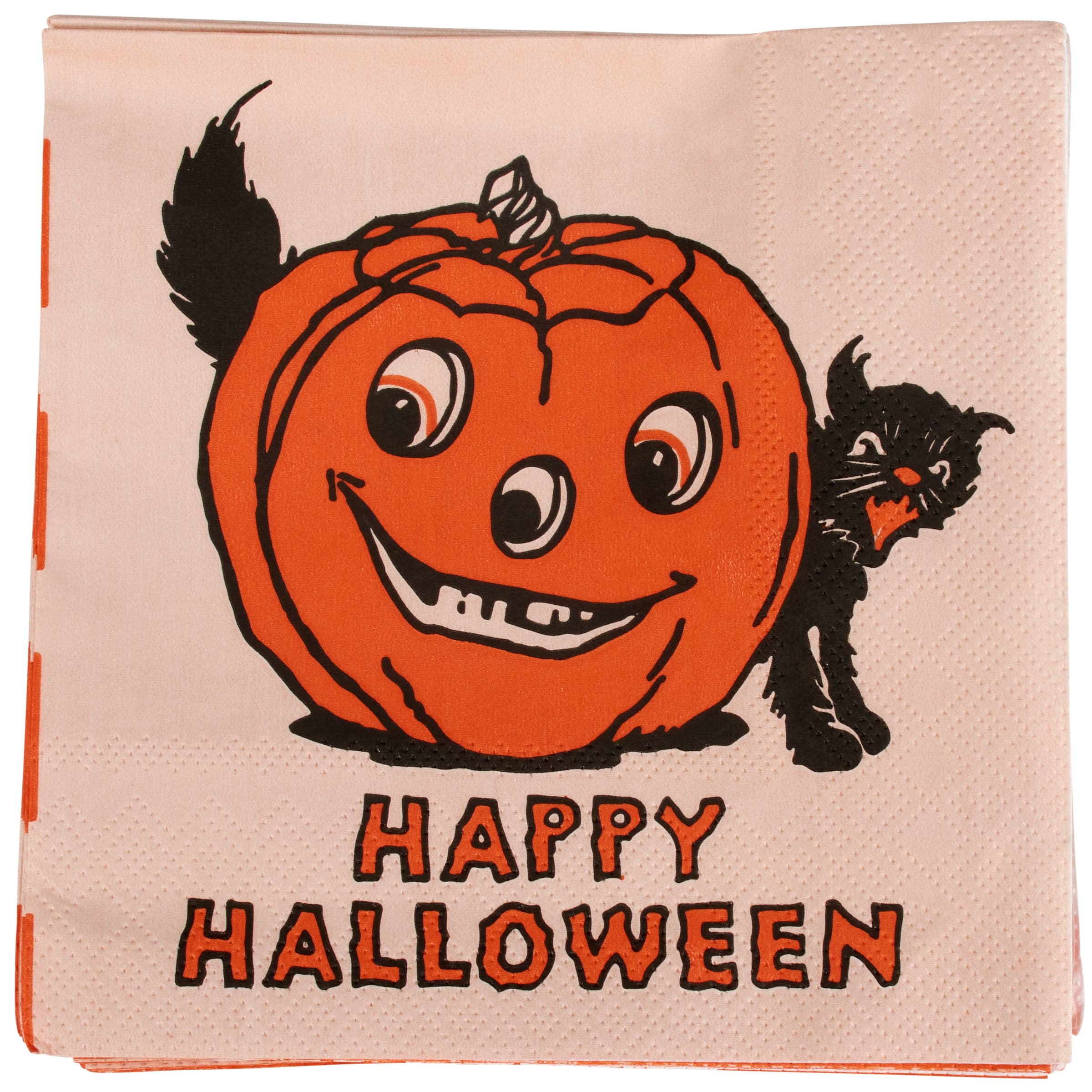 Cocktail Napkins, Vintage Halloween (Set of 20, 5in sq)