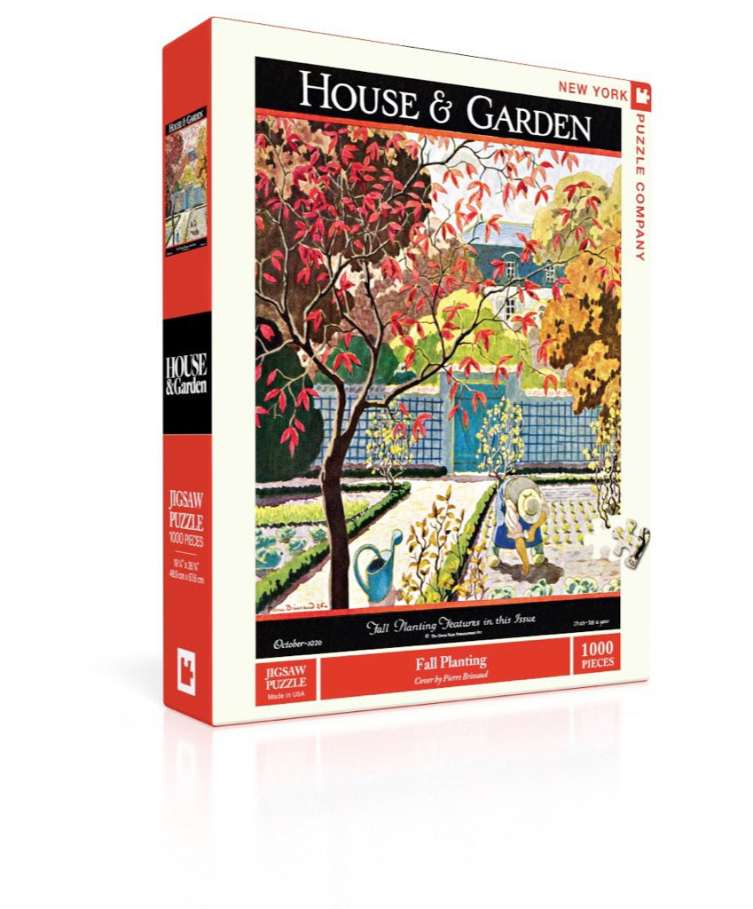 Jigsaw Puzzle, Fall Planting (House & Garden) - New York Puzzle Company (1,000 pieces)