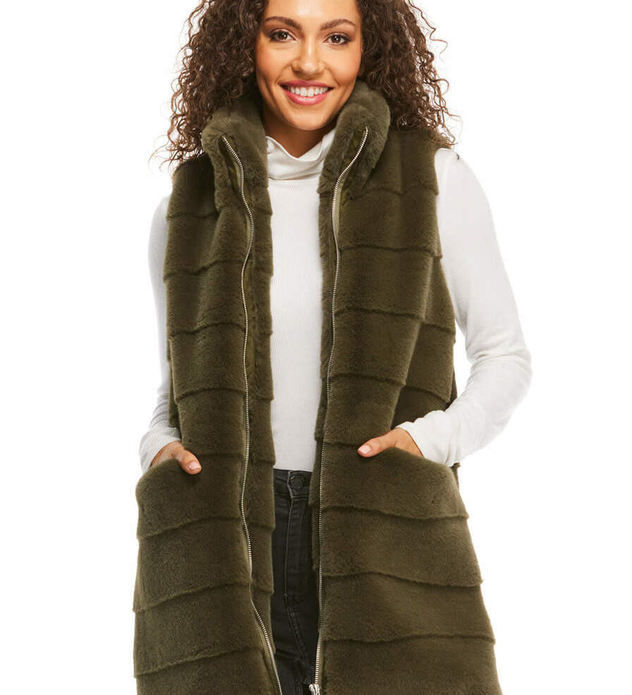 Faux Fur Weekender Vest - Fabulous Furs
