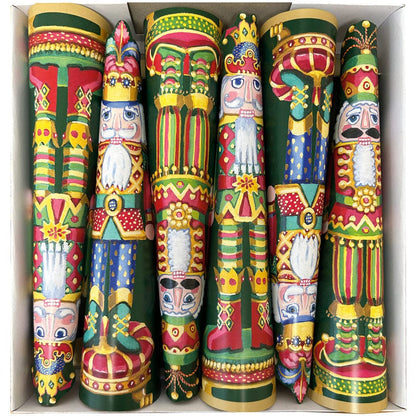 Christmas Cracker, Nutcracker Cone - Caspari (Box of 6)