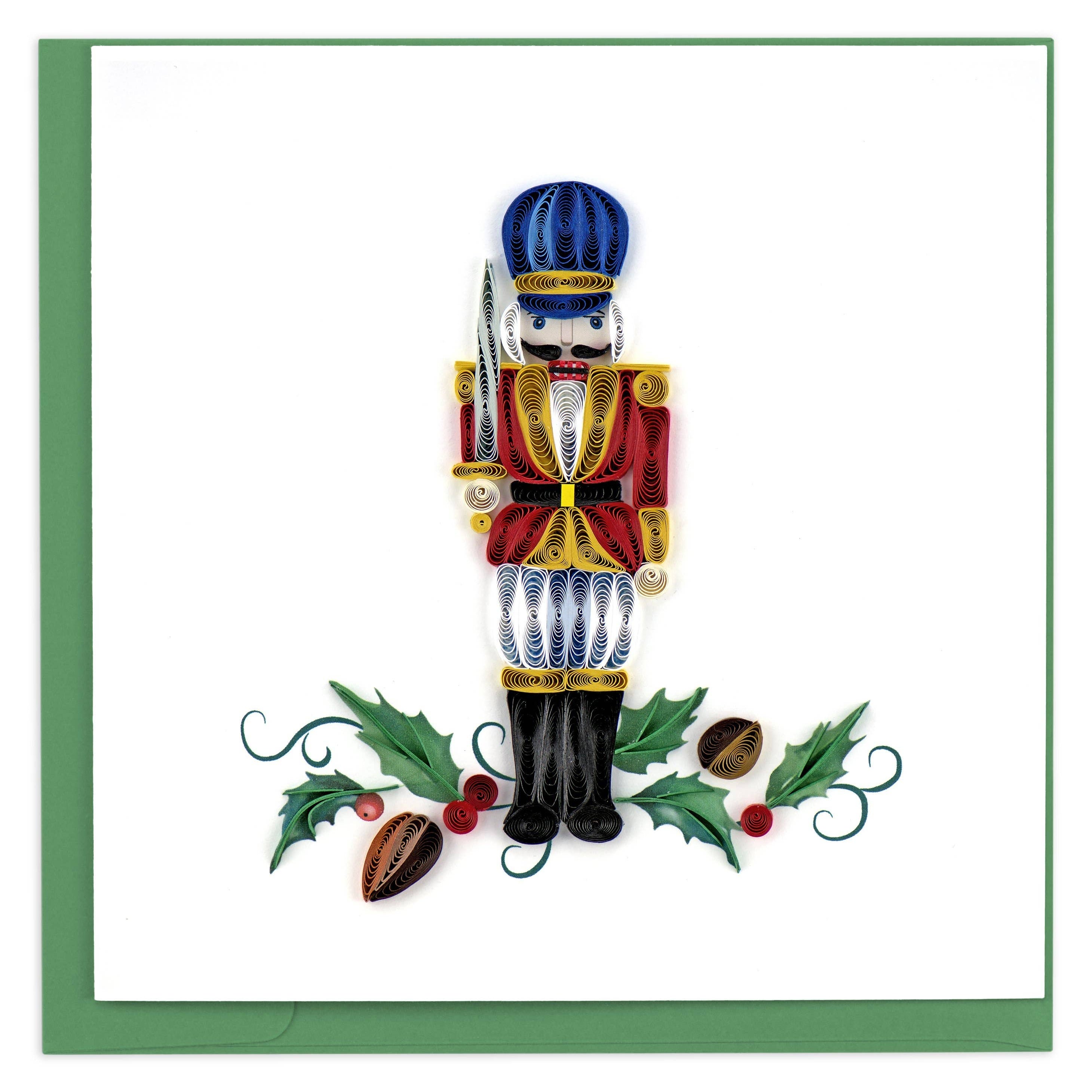 Card, Nutcracker - Quilling Card (6in sq, with envelope)