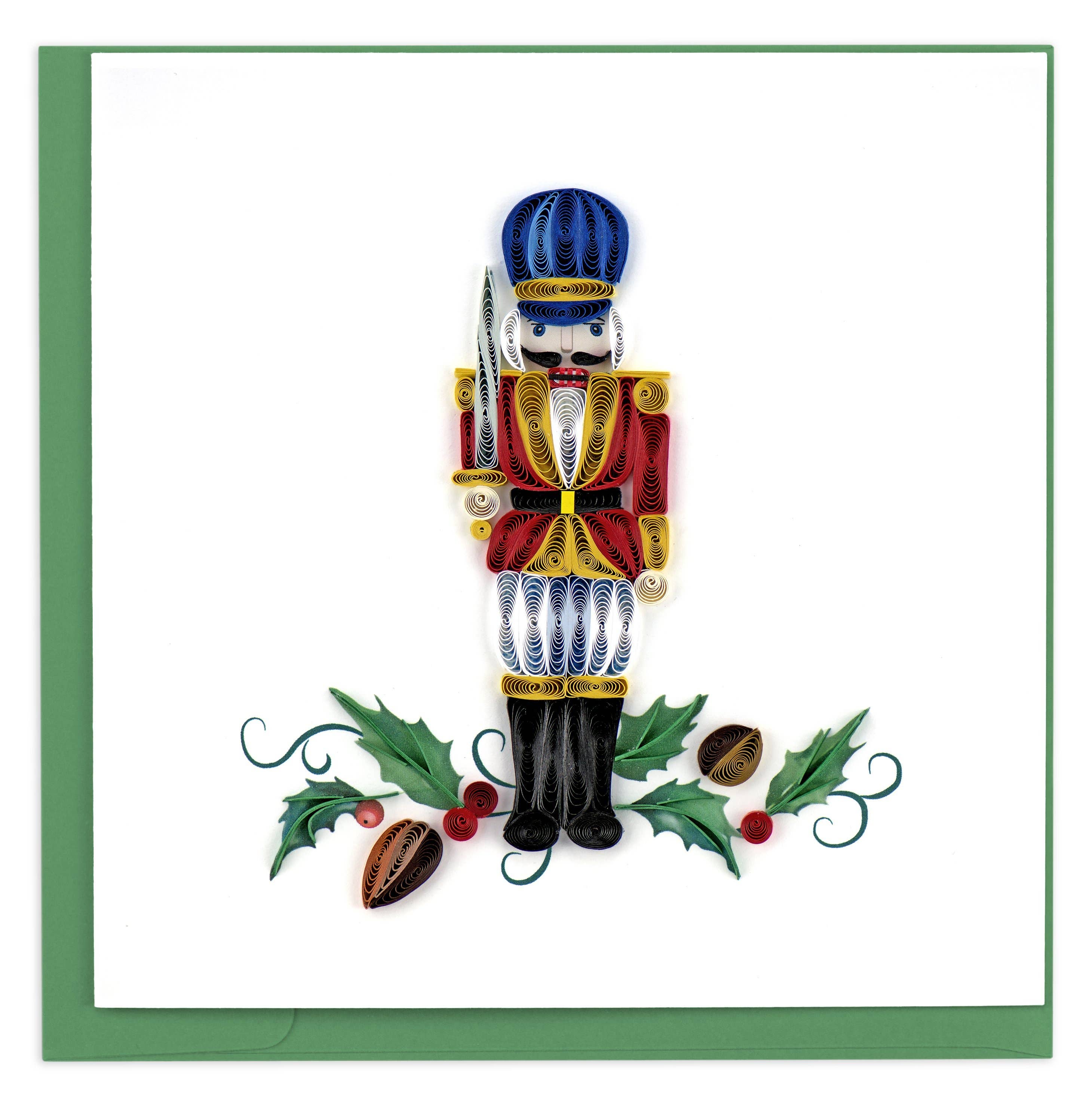 Card, Nutcracker - Quilling Card (6in sq, with envelope)