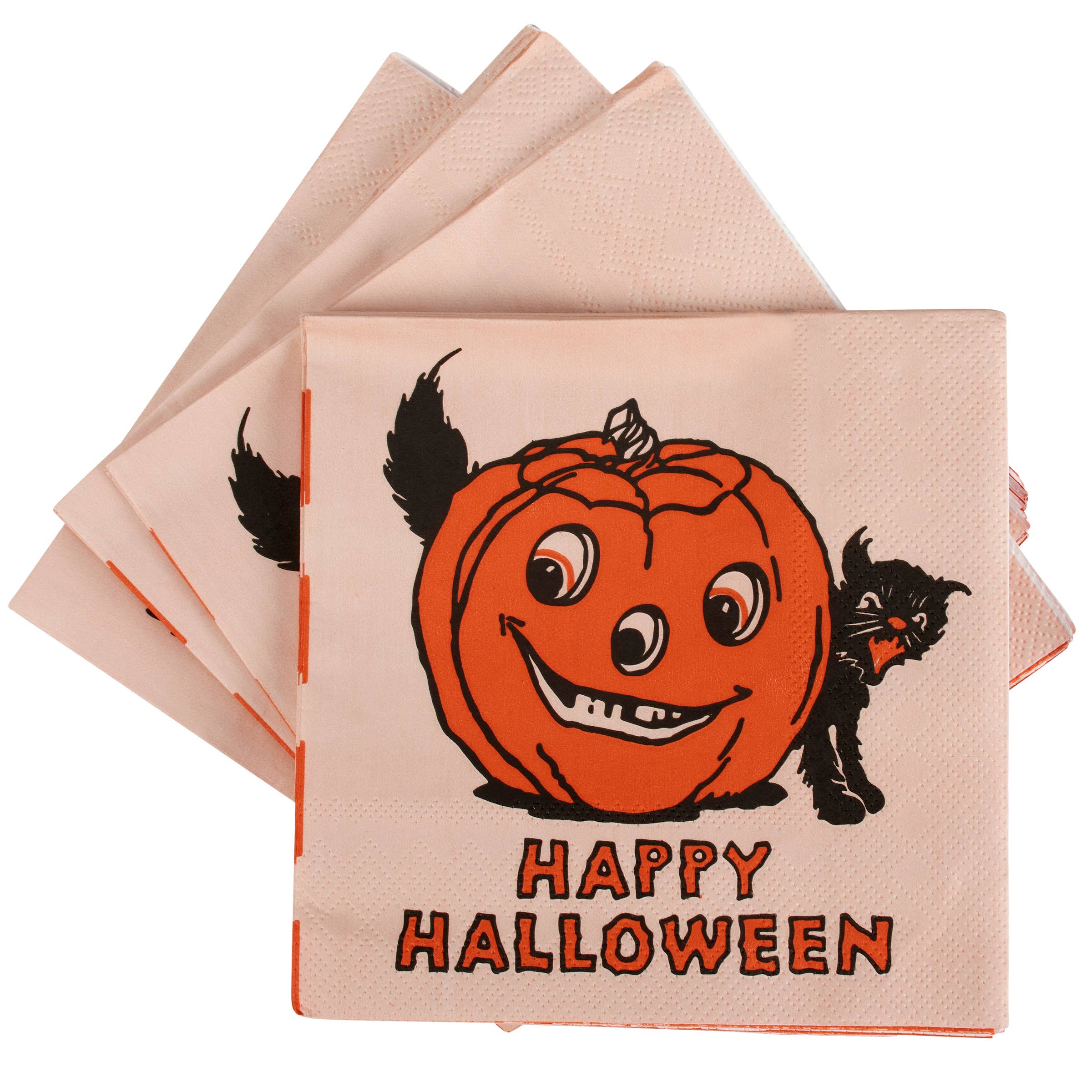 Cocktail Napkins, Vintage Halloween (Set of 20, 5in sq)