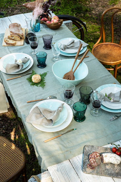 Bee Ceramic Dessert Plates, Ecru - La Rochere (8.5in dia)