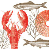 Cocktail Napkin, Lobster - Françoise Paviot
