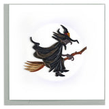 Card, Witch - Quilling Card (6in sq, with envelope)