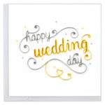 Card, Happy Wedding Day - Quilling Card (6in sq, with envelope)