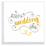 Card, Happy Wedding Day - Quilling Card (6in sq, with envelope)