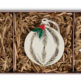 Ornament, Quilled Christmas Ornaments Box Set - Quilling Card