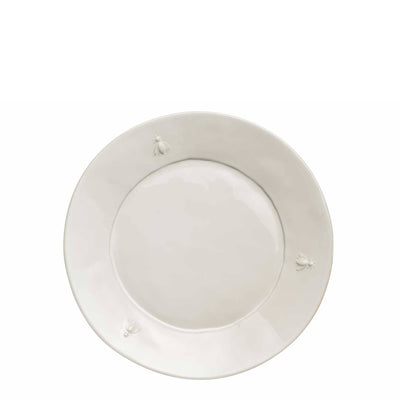 Bee Ceramic Dessert Plates, Ecru - La Rochere (8.5in dia)