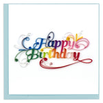 Card, Happy Birthday - Quilling Card (6in sq, with envelope)