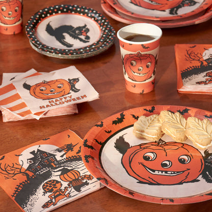 Cocktail Napkins, Vintage Halloween (Set of 20, 5in sq)
