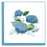 Card, Wild Hydrangeas - Quilling Card (6in sq, with envelope)