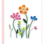 Mini Card, Wildflowers Gift Enclosure - Quilling Card